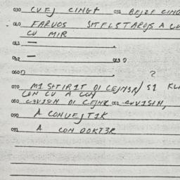 Eastern questionnaire, answ...