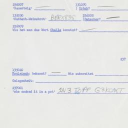 Western questionnaire, answ...