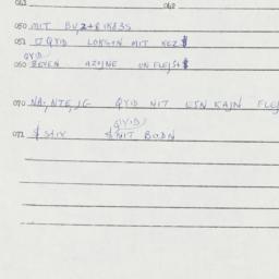 Eastern questionnaire, answ...