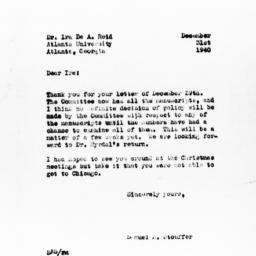 Letter from Samuel A. Stouf...