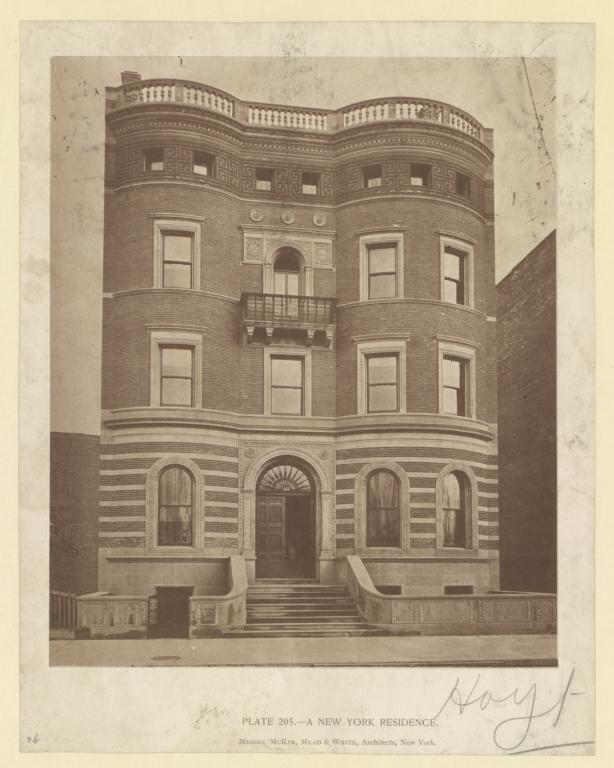 Plate 205.--A New York residence [Alfred Hoyt House]. Messrs. McKim, Mead & White, Architects, New York