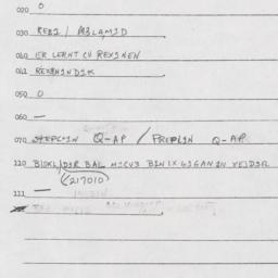 Eastern questionnaire, answ...