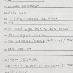 Eastern questionnaire, answ...