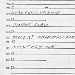 Eastern questionnaire, answ...