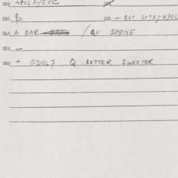 Eastern questionnaire, answ...
