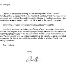 Correspondence, 2003-09-18....