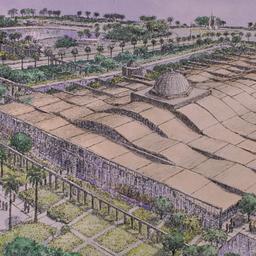 Aerial perspective drawing.