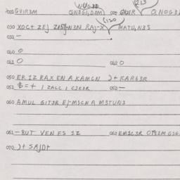Eastern questionnaire, answ...
