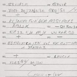 Eastern questionnaire, answ...