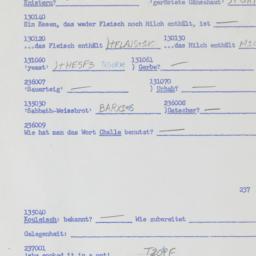 Western questionnaire, answ...