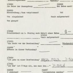 Western questionnaire, answ...