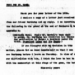 Note from Florence Anderson...