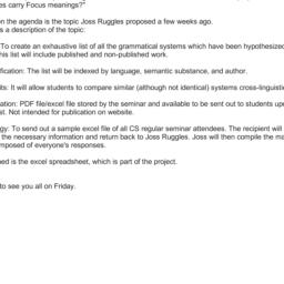 Announcements, 2012-12-07. ...