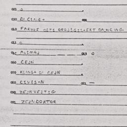 Eastern questionnaire, answ...