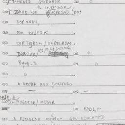 Eastern questionnaire, answ...