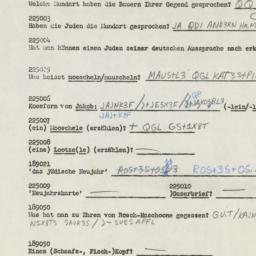 Western questionnaire, answ...