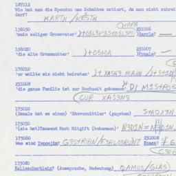 Western questionnaire, answ...
