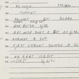 Eastern questionnaire, answ...