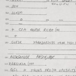 Eastern questionnaire, answ...