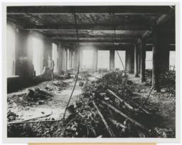 View of ruins after blaze swept fire in Triangle Shirtwaist Factory
