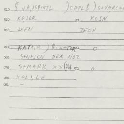 Eastern questionnaire, answ...