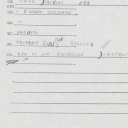 Eastern questionnaire, answ...