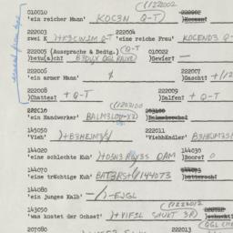 Western questionnaire, answ...