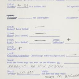 Western questionnaire, answ...
