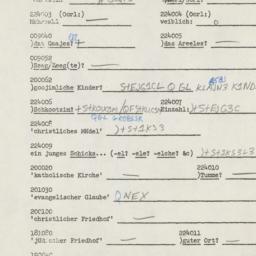Western questionnaire, answ...