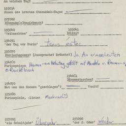Western questionnaire, answ...