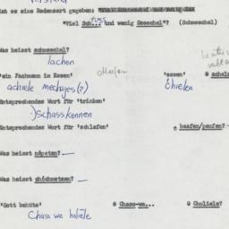 Western questionnaire, answ...