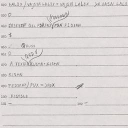 Eastern questionnaire, answ...