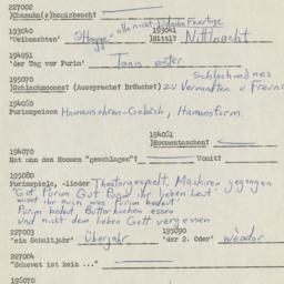 Western questionnaire, answ...