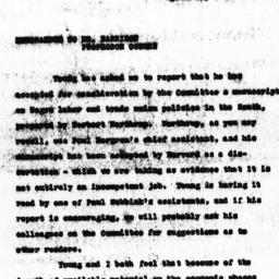 Memorandum from Charles Dol...