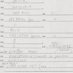 Eastern questionnaire, answ...