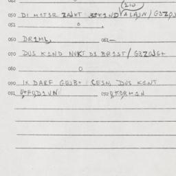 Eastern questionnaire, answ...