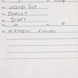 Eastern questionnaire, answ...