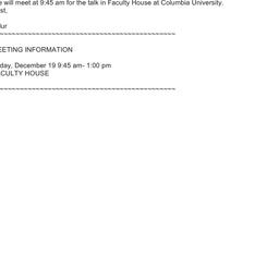 Announcements, 2014-12-19. ...