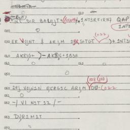 Eastern questionnaire, answ...