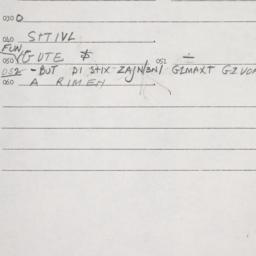 Eastern questionnaire, answ...