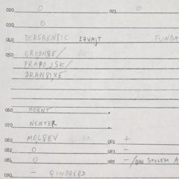 Eastern questionnaire, answ...