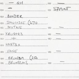 Eastern questionnaire, answ...
