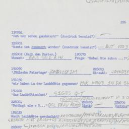 Western questionnaire, answ...