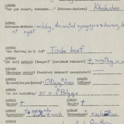 Western questionnaire, answ...