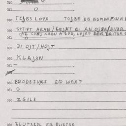 Eastern questionnaire, answ...