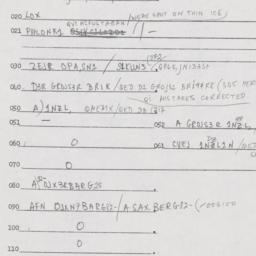 Eastern questionnaire, answ...