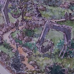 Perspective drawing,detail ...