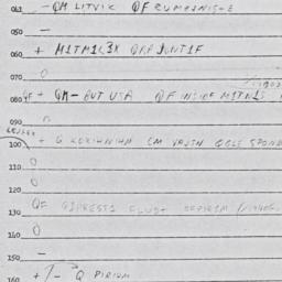 Eastern questionnaire, answ...