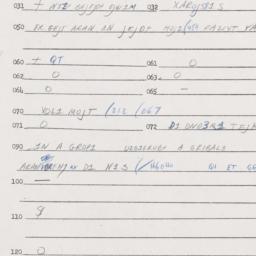 Eastern questionnaire, answ...