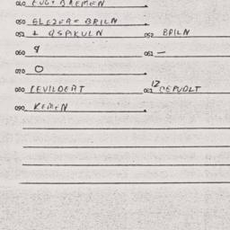 Eastern questionnaire, answ...